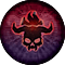Andariel's Flaming Skull